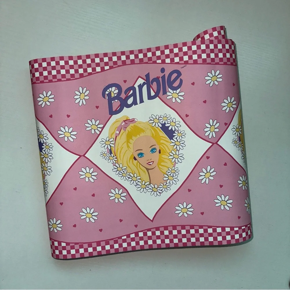 Vintage 1995 Barbie Wallpaper Border